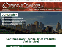 Tablet Screenshot of contemporarytech.com